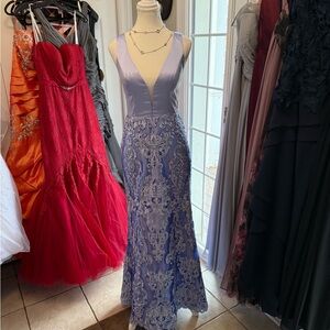 Dress designer - JJs House Lavender Lace Prom Dress
